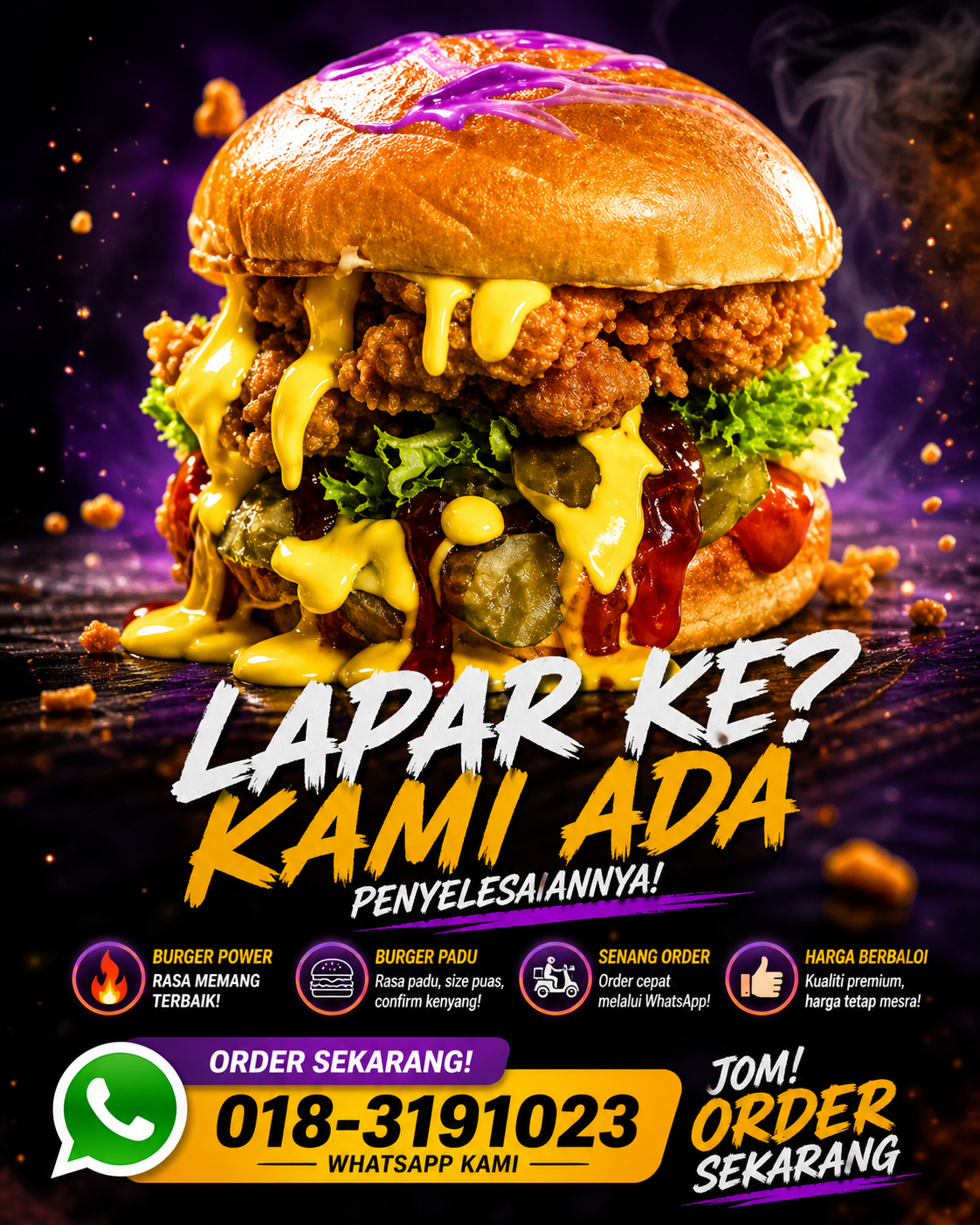 Delicious Burger Poster